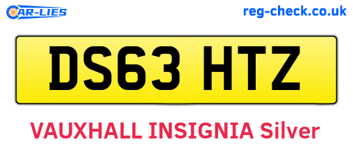 DS63HTZ are the vehicle registration plates.