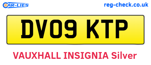 DV09KTP are the vehicle registration plates.