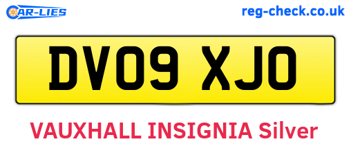 DV09XJO are the vehicle registration plates.