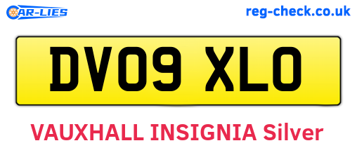 DV09XLO are the vehicle registration plates.