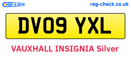 DV09YXL are the vehicle registration plates.
