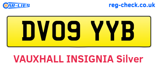 DV09YYB are the vehicle registration plates.
