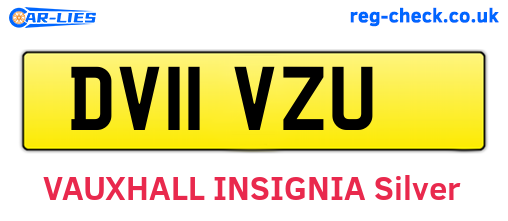 DV11VZU are the vehicle registration plates.