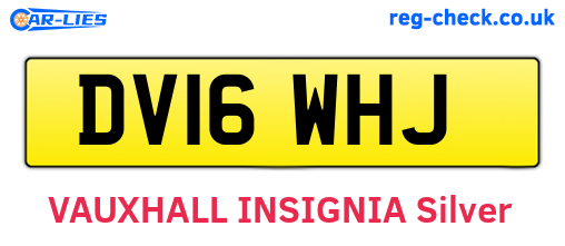 DV16WHJ are the vehicle registration plates.