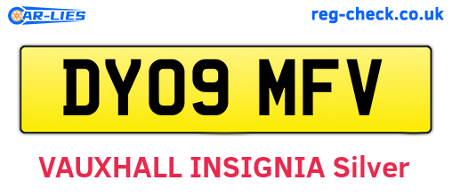 DY09MFV are the vehicle registration plates.