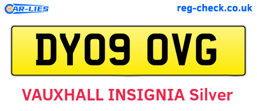 DY09OVG are the vehicle registration plates.