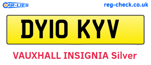 DY10KYV are the vehicle registration plates.