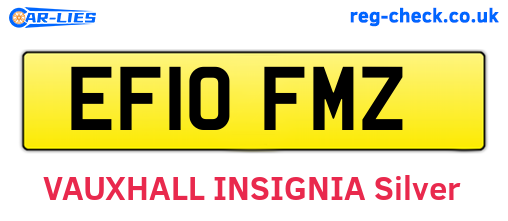 EF10FMZ are the vehicle registration plates.