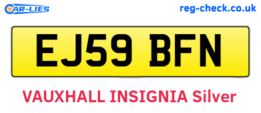 EJ59BFN are the vehicle registration plates.