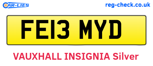 FE13MYD are the vehicle registration plates.