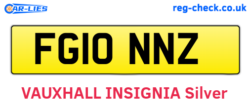 FG10NNZ are the vehicle registration plates.