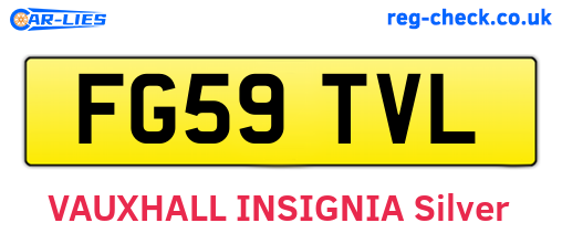 FG59TVL are the vehicle registration plates.