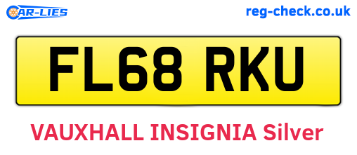FL68RKU are the vehicle registration plates.