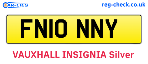 FN10NNY are the vehicle registration plates.