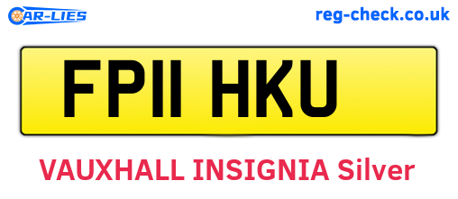 FP11HKU are the vehicle registration plates.
