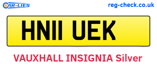 HN11UEK are the vehicle registration plates.