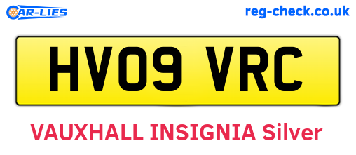 HV09VRC are the vehicle registration plates.