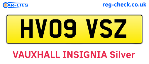 HV09VSZ are the vehicle registration plates.