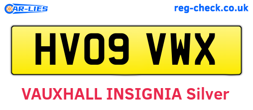 HV09VWX are the vehicle registration plates.