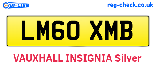 LM60XMB are the vehicle registration plates.