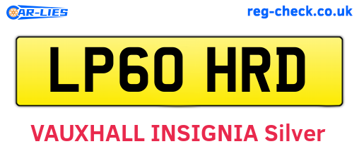 LP60HRD are the vehicle registration plates.