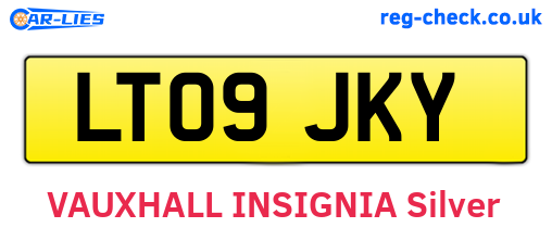 LT09JKY are the vehicle registration plates.