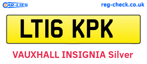 LT16KPK are the vehicle registration plates.