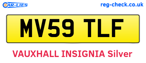 MV59TLF are the vehicle registration plates.