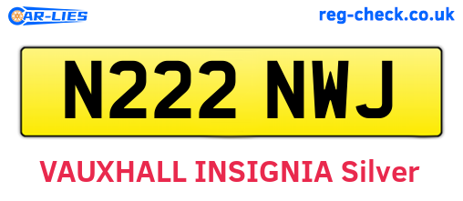 N222NWJ are the vehicle registration plates.