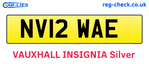 NV12WAE are the vehicle registration plates.