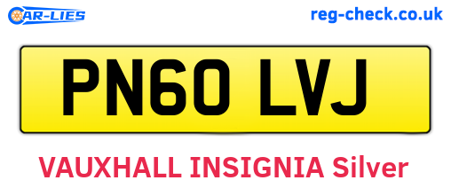 PN60LVJ are the vehicle registration plates.