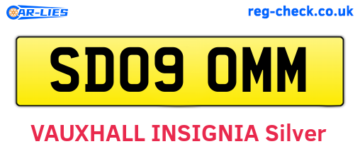 SD09OMM are the vehicle registration plates.