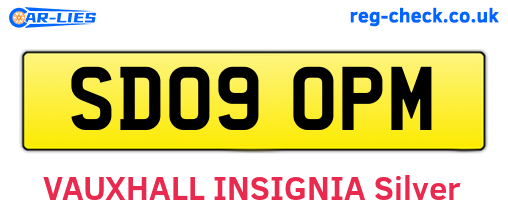 SD09OPM are the vehicle registration plates.
