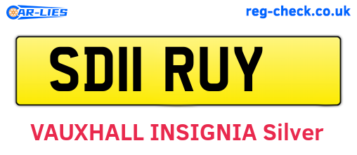 SD11RUY are the vehicle registration plates.