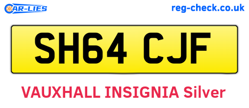 SH64CJF are the vehicle registration plates.
