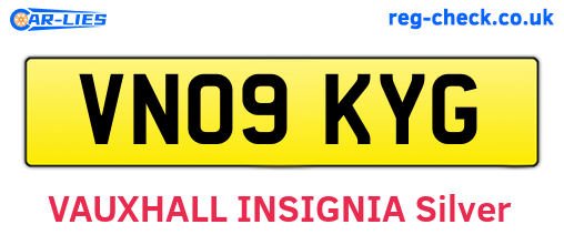 VN09KYG are the vehicle registration plates.