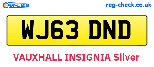 WJ63DND are the vehicle registration plates.