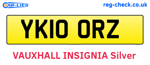 YK10ORZ are the vehicle registration plates.