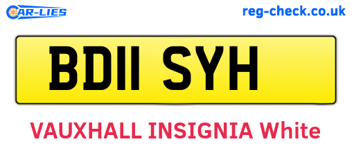 BD11SYH are the vehicle registration plates.