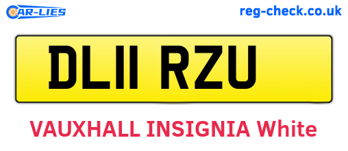 DL11RZU are the vehicle registration plates.