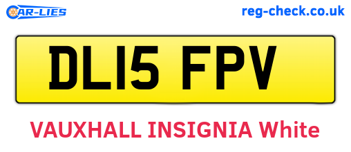 DL15FPV are the vehicle registration plates.