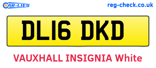 DL16DKD are the vehicle registration plates.