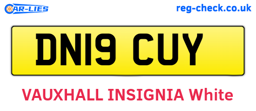 DN19CUY are the vehicle registration plates.