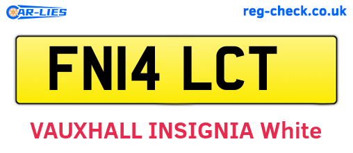FN14LCT are the vehicle registration plates.