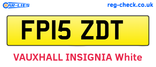 FP15ZDT are the vehicle registration plates.