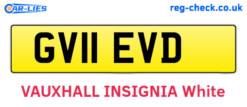 GV11EVD are the vehicle registration plates.
