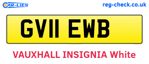 GV11EWB are the vehicle registration plates.