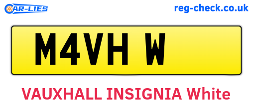M4VHW are the vehicle registration plates.