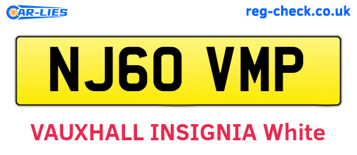 NJ60VMP are the vehicle registration plates.