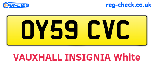 OY59CVC are the vehicle registration plates.